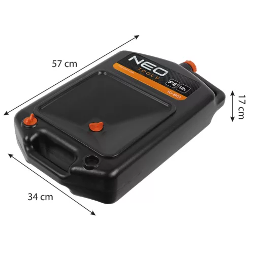 Neo Tools Olaj és hűtőfolyadék leeresztő kanna, hordozható, zárt, 12L
