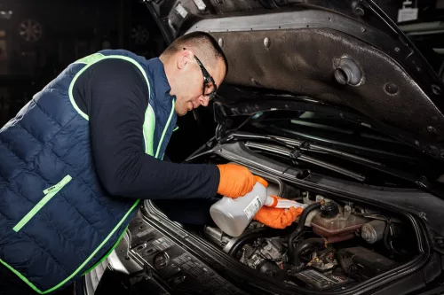 Neo Tools Olaj és hűtőfolyadék beöntő kanna, Flexi csővel, 1l