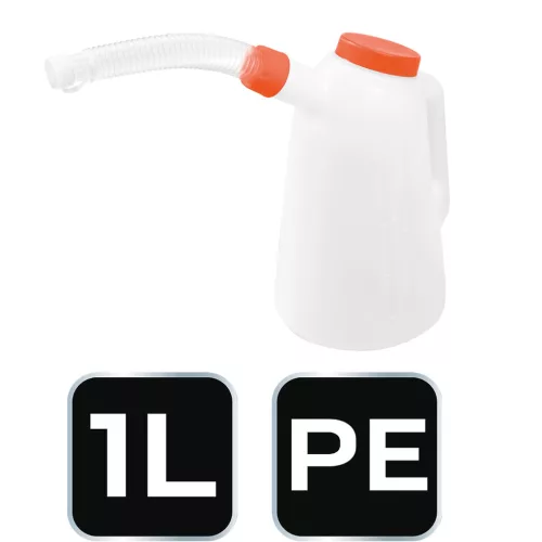 Neo Tools Olaj és hűtőfolyadék beöntő kanna, Flexi csővel, 1l