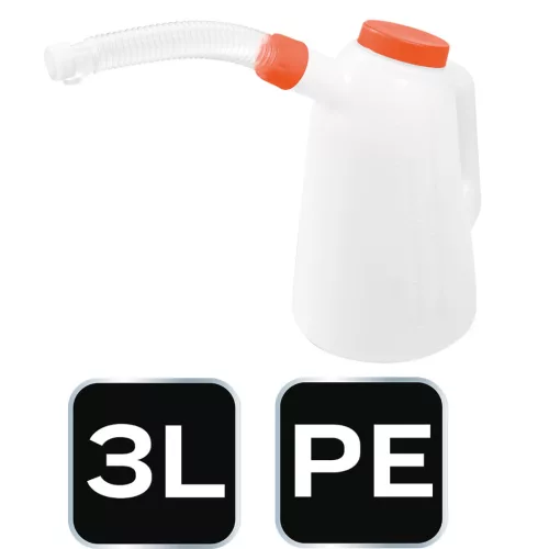 Neo Tools Olaj és hűtőfolyadék beöntő kanna, Flexi csővel, 3l