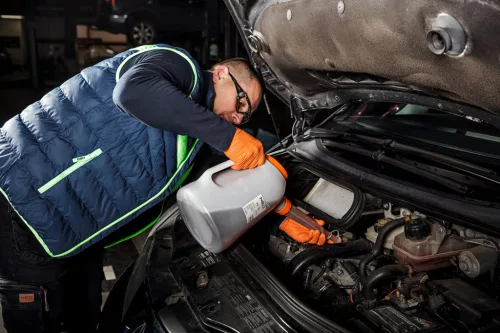 Neo Tools Műanyag folyadékbetöltő kanna, flexibilis szárral, 5L