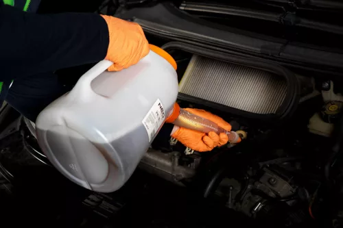 Neo Tools Műanyag folyadékbetöltő kanna, flexibilis szárral, 5L