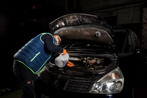 Neo Tools Műanyag folyadékbetöltő kanna, flexibilis szárral, 5L