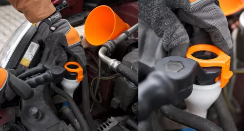 Neo Tools Tölcsér, 125mm, univerzális rögzítőkonzollal, vegyszerálló