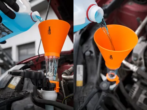 Neo Tools Tölcsér, 125mm, univerzális rögzítőkonzollal, vegyszerálló