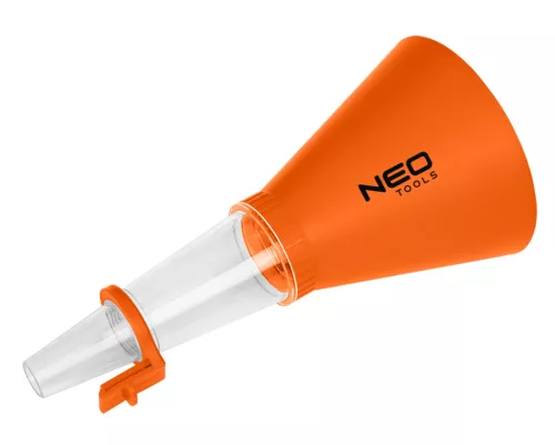Neo Tools Tölcsér, 125mm, univerzális rögzítőkonzollal, vegyszerálló