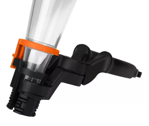 Neo Tools Tölcsér, 125mm, univerzális rögzítőkonzollal, vegyszerálló