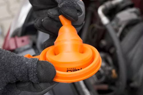 Neo Tools Tölcsér, rugalmas szilikon, vegyszerálló, 11x14cm, összecsukható