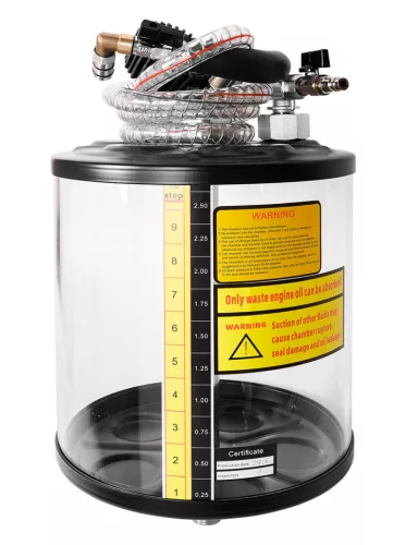 Neo Tools Mobil olajleeresztő/ leszívó készülék, pneumatikus, leeresztő tál 10l, ellenőrzőhenger 10l, gyűjtőtartály 70l