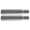 Neo Tools Imbusz bit, 3/8", 12x75mm, S2, 2db