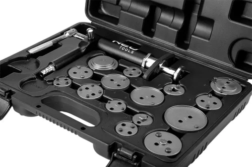 Neo Tools Tárcsafék munkahenger visszanyomó készlet, pneumatikus nyomószerszámmal