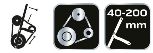 Neo Tools Ékszíj feszítő kulcs, 11db