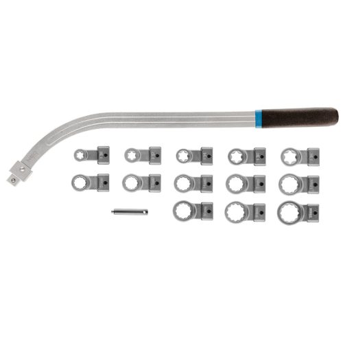 Neo Tools Feszítőgörgő kulcs cserélhető fejekkel, 15db