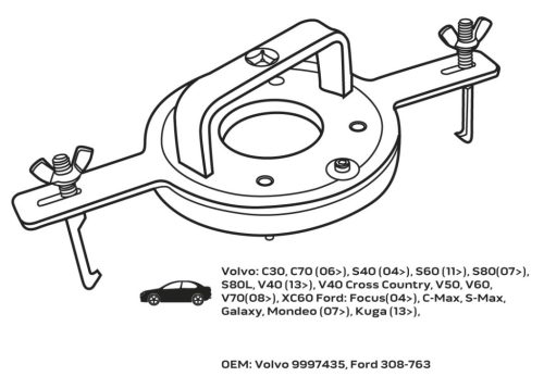 Neo Tools Kulpung szerelő készlet DCT duplakuplungos váltókhoz Ford-Volvo