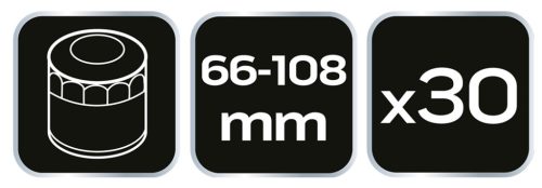 Neo Tools Olajszűrő kulcs készlet 30db-os