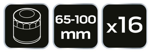 Neo Tools Olajszűrő kulcs készlet 16db-os