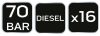 Neo Tools Kompresszió mérő készlet diesel 16db