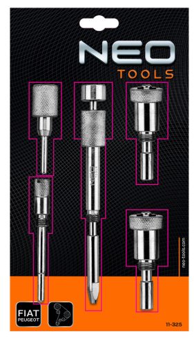 Neo Tools Vezérműtengely blokkoló készlet, Fiat/Peugeot dízelmotorokhoz
