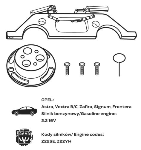 Neo Tools Vezérműtengely blokkoló készlet, Opel benzin és dízelmotorok