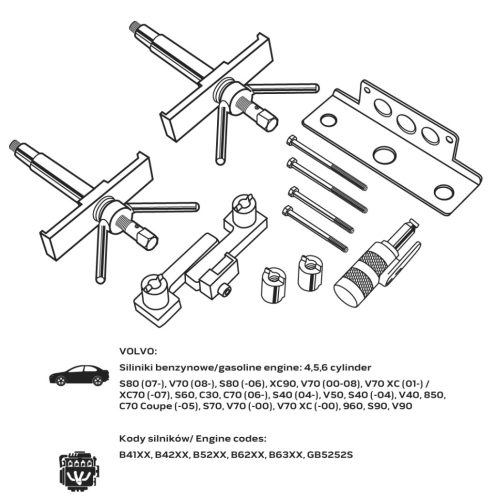 Neo Tools Vezérműtengely blokkoló készlet, VOLVO