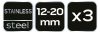 Neo Tools Tömlőbilincs 12-20/9mm, W4, 3db