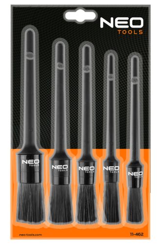 Neo Tools Tisztítókefe készlet nehezen hozzáférhető helyekre, 5db-os