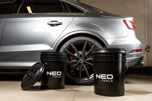 Neo Tools Autómosó vödör elválasztó ráccsal és fedéllel, 20L