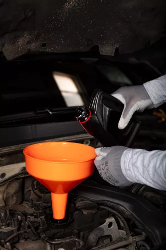 Neo Tools Tölcsér 210 mm, 2,9L, egyenes kifolyóval, polietilén