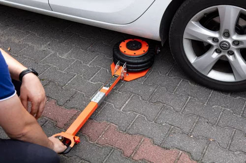 Neo Tools Pneumatikus légpárnás emelő, 3T, 145-420mm