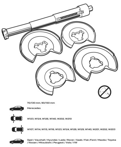 Neo Tools Rugóösszehúzó készlet TÁNYÉROS, teleszkópos