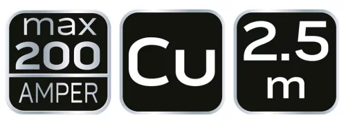 Neo Tools Inditókábel réz, max. 200Ax2.5m