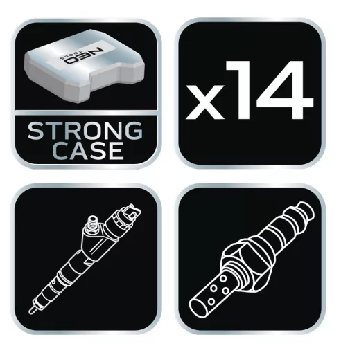 Neo Tools Injektor és lambdaszonda szerelő készlet, 14db