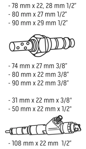 Neo Tools Injektor és lambdaszonda szerelő készlet, 10db