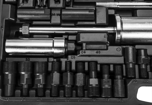 Neo Tools Befecskendezőfej kihúzó készlet csúszó kalapáccsal