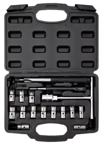 Neo Tools Injektoraljzat maró és tisztító készlet, 17db-os