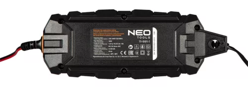 Neo Tools Automatikus akkumulátortöltő 4A/70W, 3-120Ah, savas / AGM / GEL akkumulátorokhoz