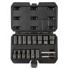 Neo Tools Dugókulcskészlet, sérült fejű csavarokhoz 16db 1/2”, 8, 10, 11, 12, 13, 14, 15, 16, 17, 19, 21, 22, 24, 27mm