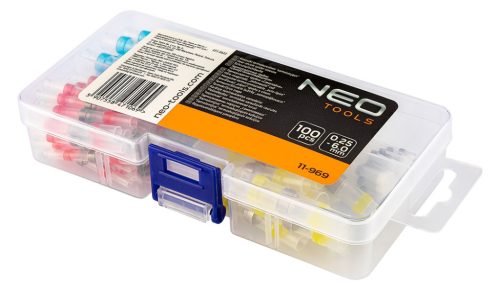 Neo Tools Érvéghüvely készlet, szigetelt 100db-os (0.25 - 6.0mm)
