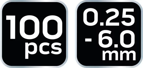 Neo Tools Érvéghüvely készlet, szigetelt 100db-os (0.25 - 6.0mm)
