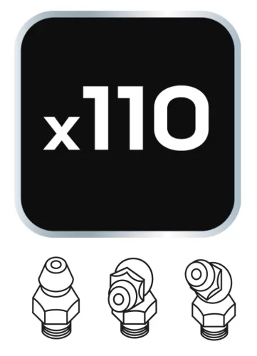 Neo Tools Zsírzógomb készlet, 110db