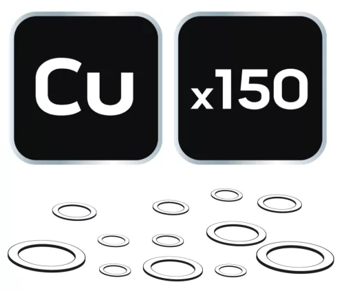 Neo Tools Réz alátét készlet, 150db