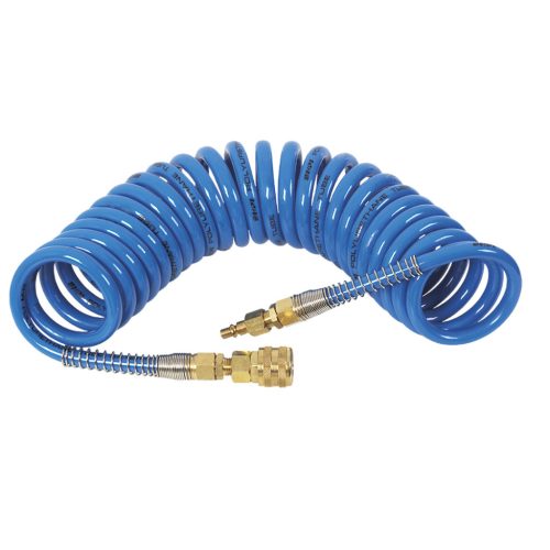 Neo Tools Pneumatikus spiráltömlő, 6,5 x 10mm x 15m, PU