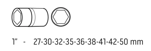 Neo Tools Gépi Dugókulcskészlet 1" 10db 27-50