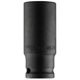 Neo Tools Hosszú Gépi dugókulcs 1/2", 24mm, Cr-Mo