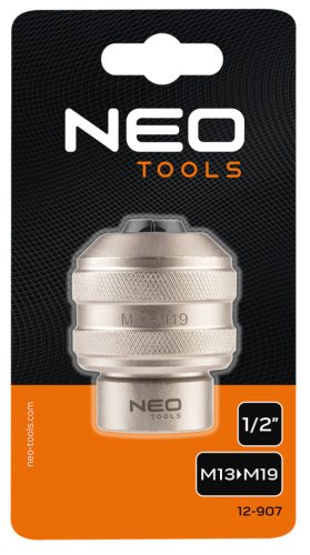Neo Tools Befogóadapter menetfúrókhoz, 1/2", M13-M19