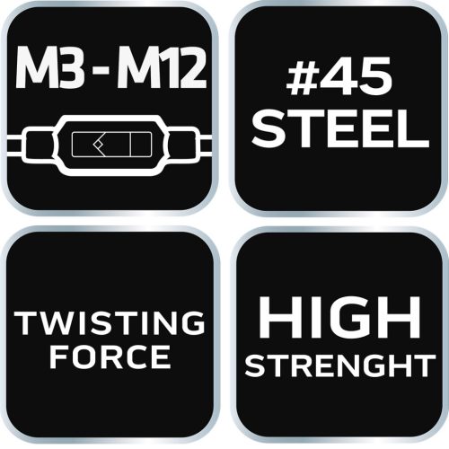 Neo Tools T-hajtókar menetfúrókhoz, M3-M12