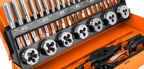 Neo Tools Menetkészítő készlet, M3-M12, HSS, 32db