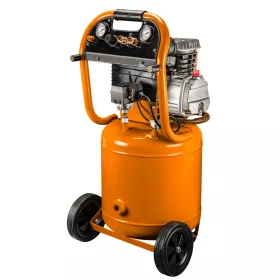  Neo Tools Kompresszor, 40L, álló, 2 csatlakozó, 2 nyomásmérő, olajkenésű