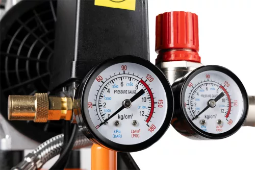 Neo Tools Kompresszor, 12L, olajmentes, extra csendes, kefementes motorral, 95L/perc, 8bar