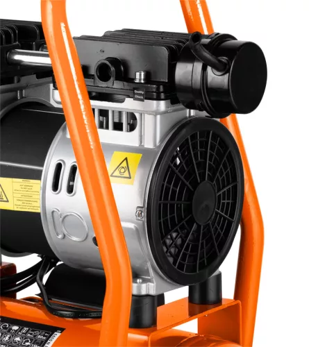 Neo Tools Kompresszor, 12L, olajmentes, extra csendes, kefementes motorral, 95L/perc, 8bar